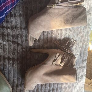 Vince Camuto Taupe Heeled Boots